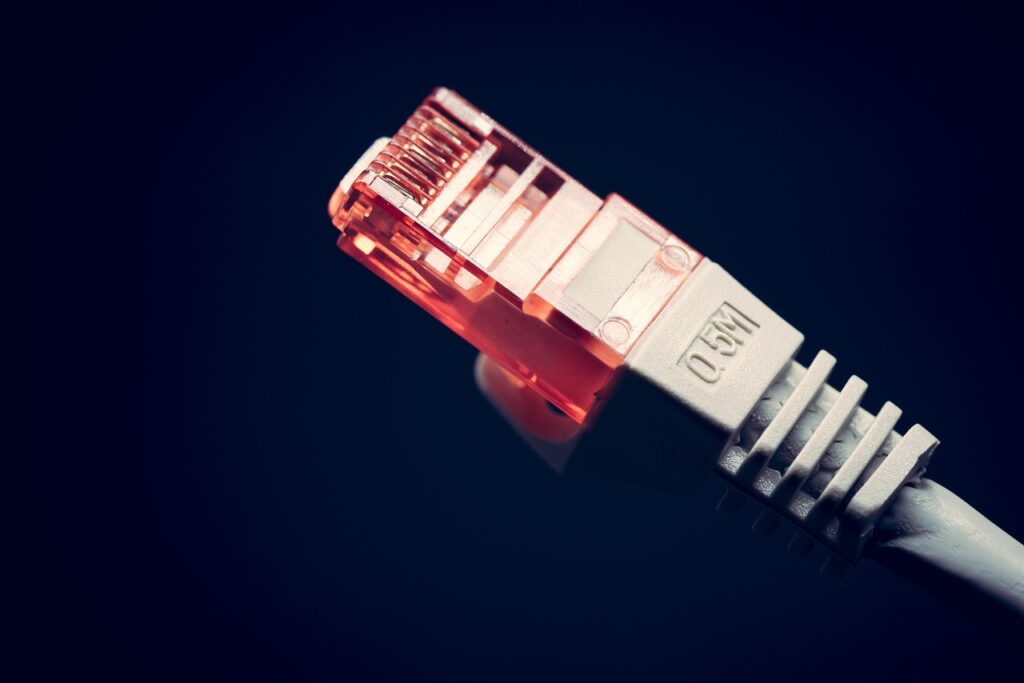 An example of one of the ethernet cable types